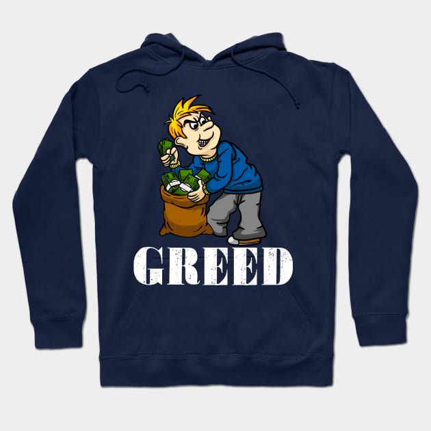 7 Deadly Sins Greed Halloween Costume Hoodie by Gold Wings Tees